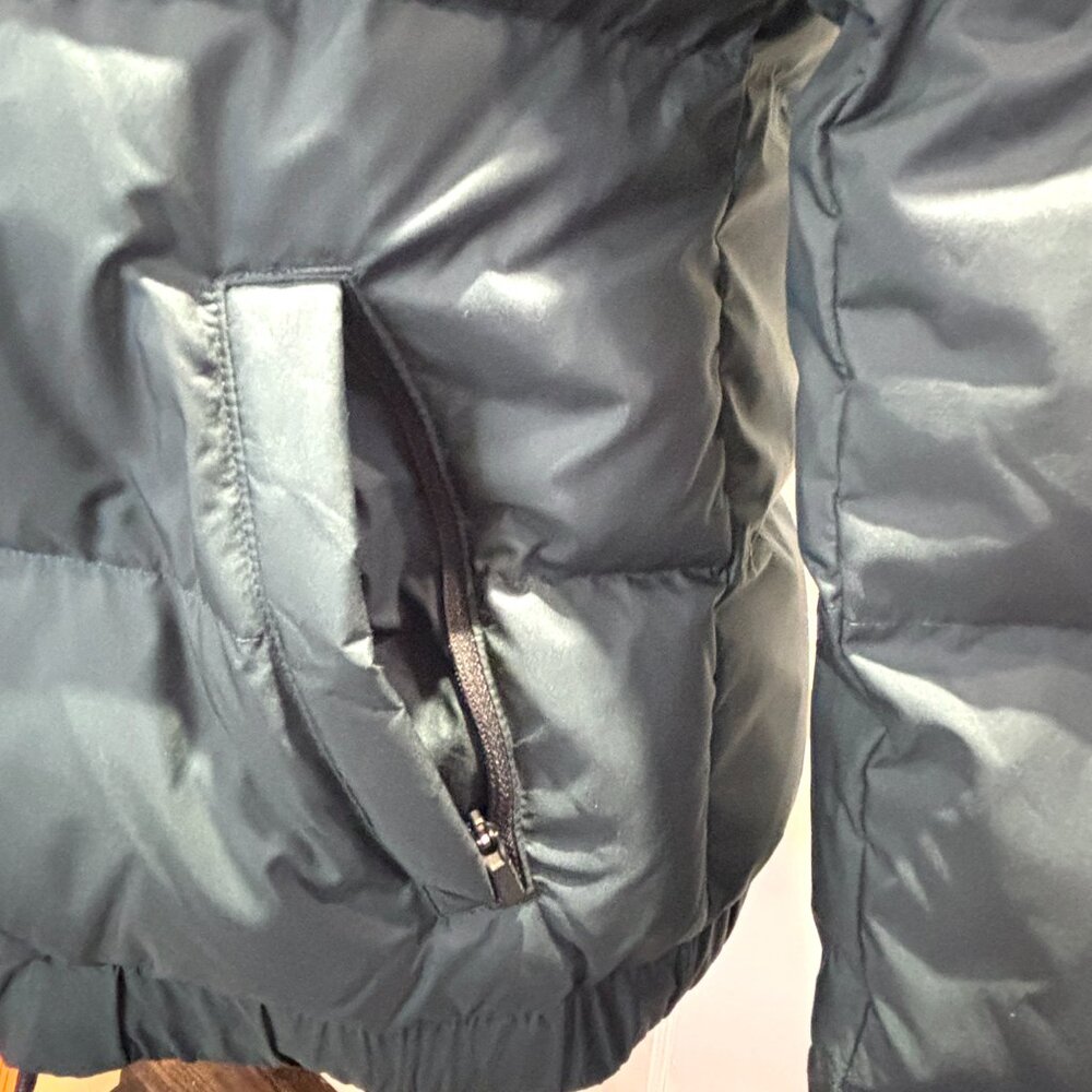 Athleta Green Down Women's Quilted Puffer Jacket Size XS - Picture 5 of 6